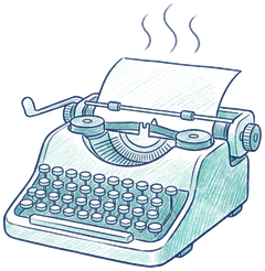 A typewriter