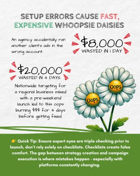 Setup errors cause fast, expensive whoopsie daisies